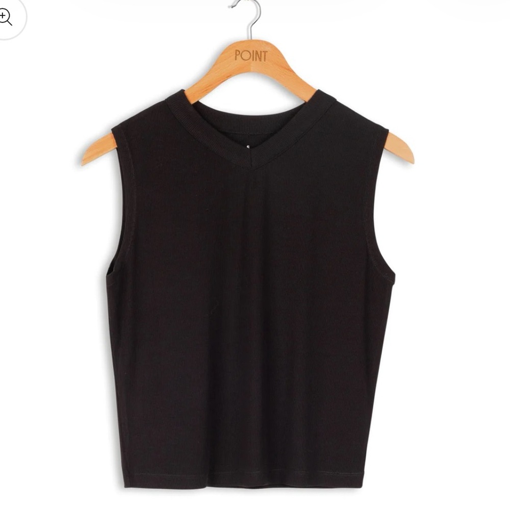 Point Core V Neck Tank White - Picture 2 of 2